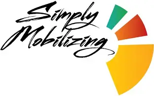 Simply Mobilizing with blacl letters